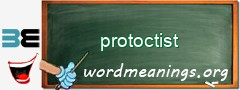 WordMeaning blackboard for protoctist